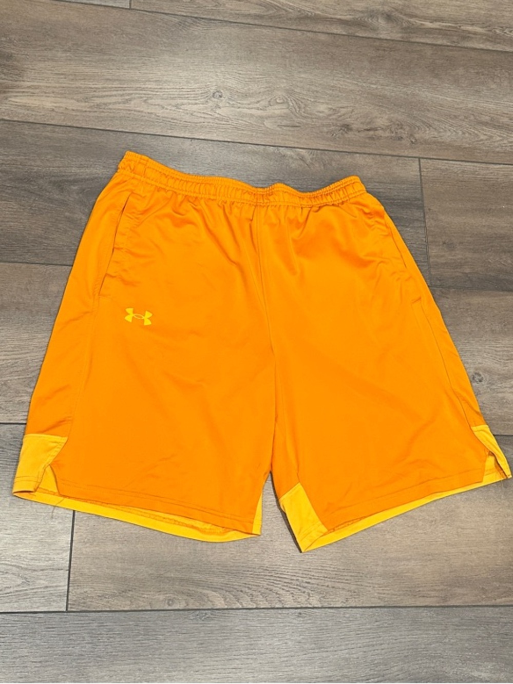 Under Armour Men's Bright Orange Athletic Training Shorts